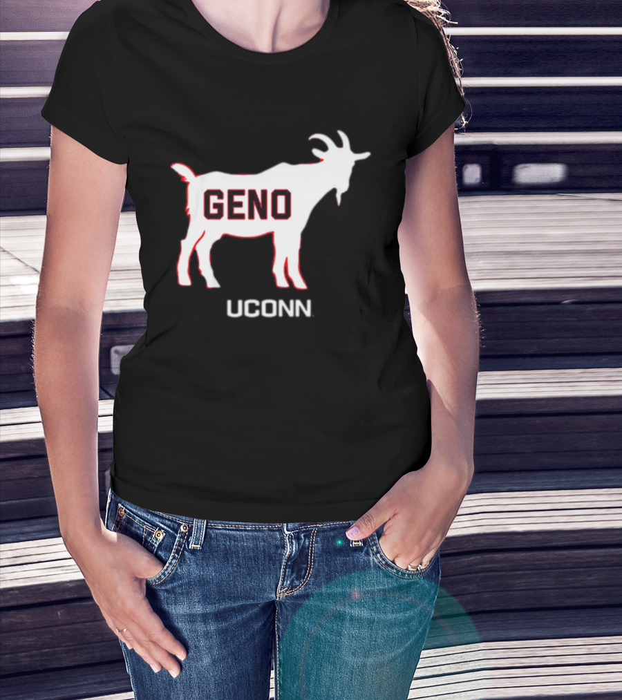 UConn Huskies Geno Basketball GOAT T-Shirt