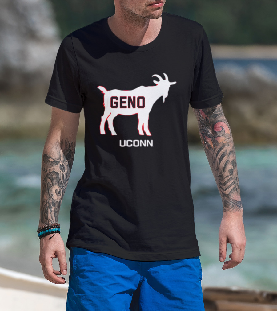 UConn Huskies Geno Basketball GOAT T-Shirt