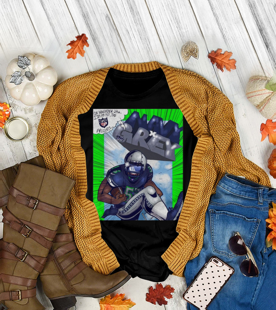 Seattle Seahawks Navy x Grey November 24th 1:25 PM PST The NFL Presents T-Shirt
