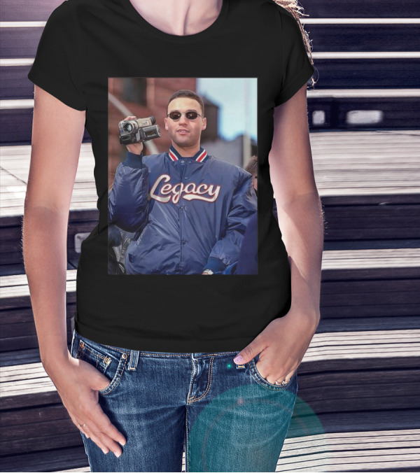 Derek Jeter Legacy Camcorder New York Yankees 2000 World Series MLB T-Shirt