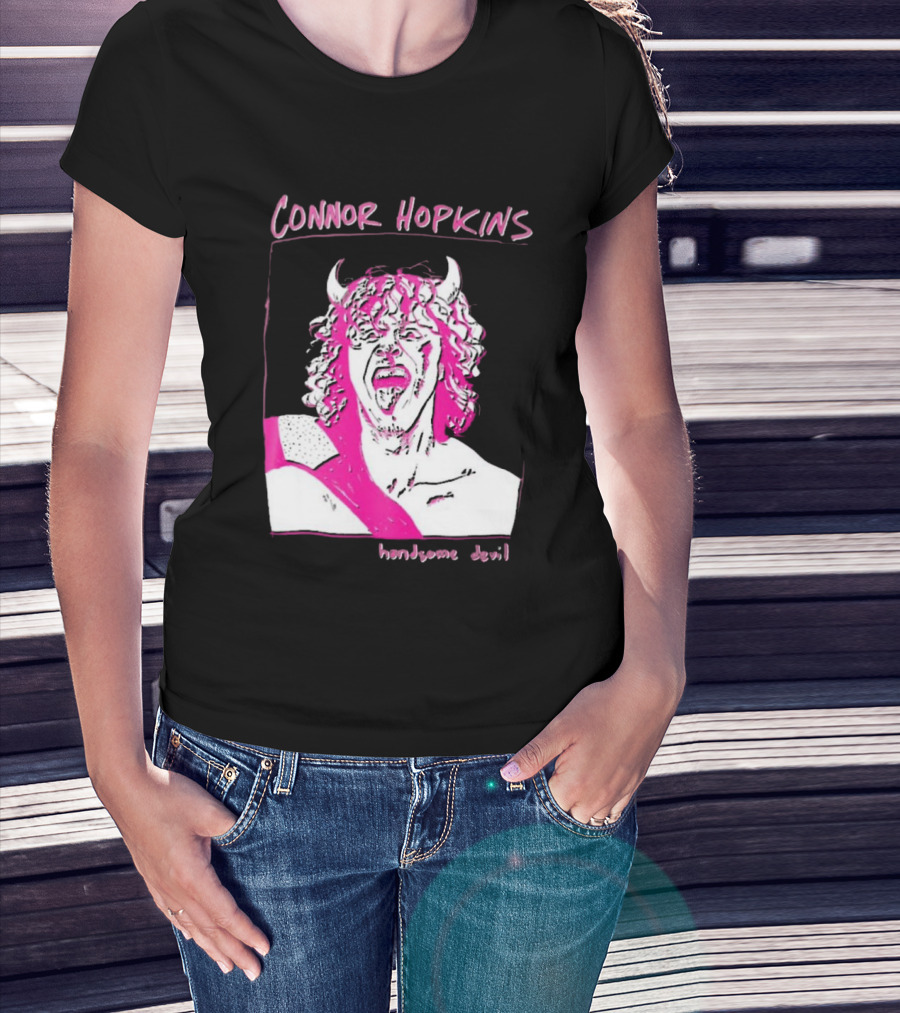 Connor Hopkins Handsome Devil Pink Horned T-Shirt