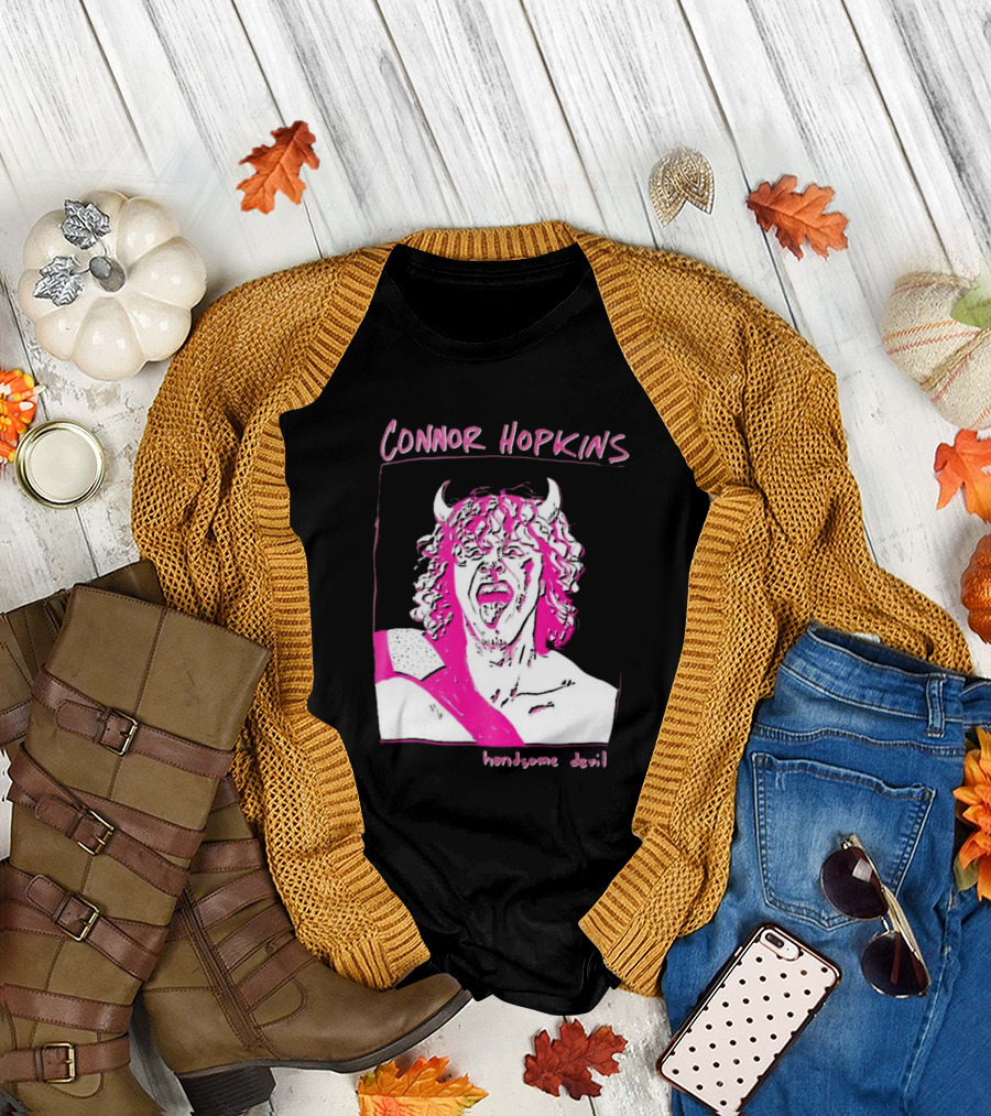 Connor Hopkins Handsome Devil Pink Horned T-Shirt
