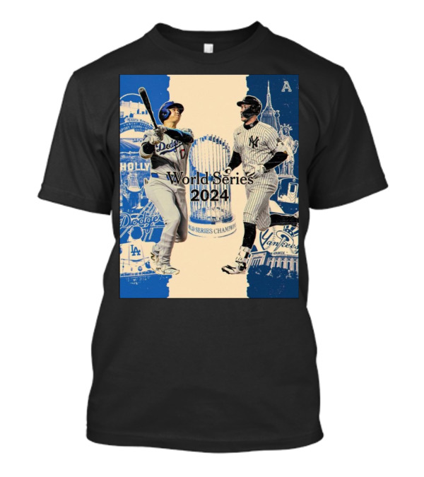 World Series 2024 Los Angeles Dodgers New York Yankees Championship Showdown T-Shirt