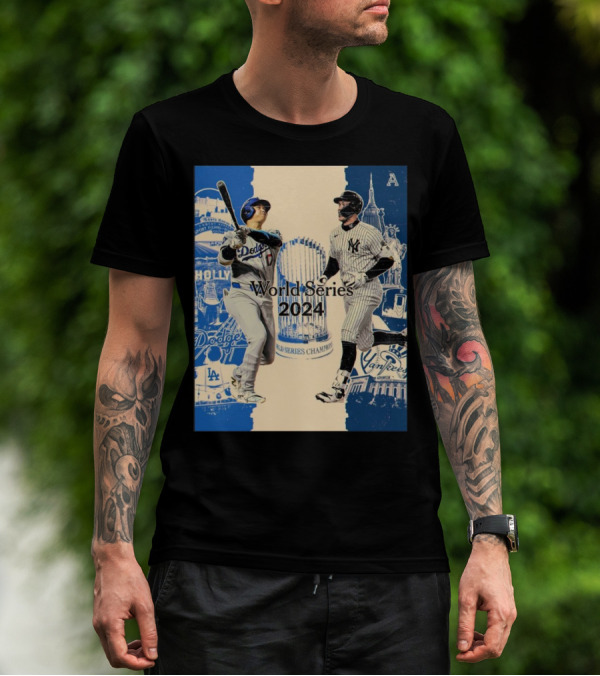 World Series 2024 Los Angeles Dodgers New York Yankees Championship Showdown T-Shirt