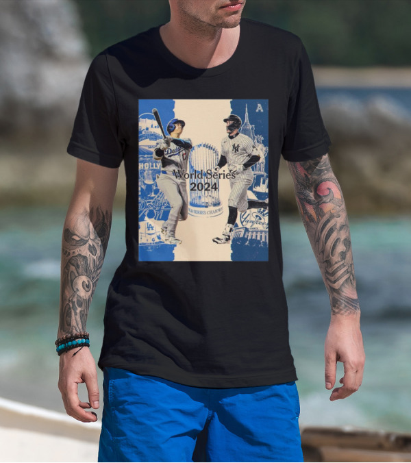 World Series 2024 Los Angeles Dodgers New York Yankees Championship Showdown T-Shirt