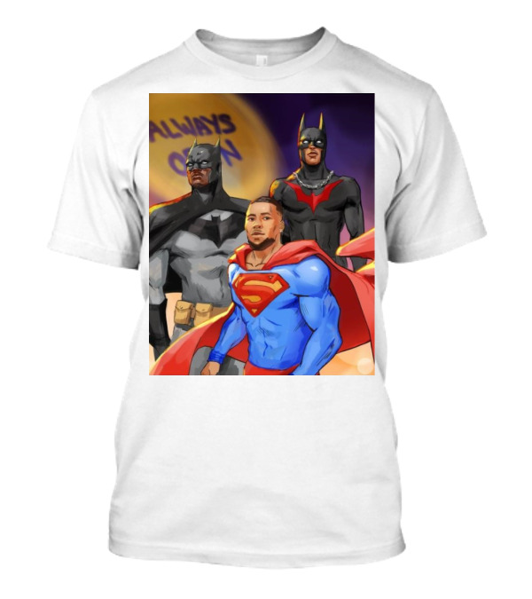 A.J. Brown DeVonta Smith Saquon Barkley Always Open Philadelphia Eagles Justice League Superman Batman T-Shirt