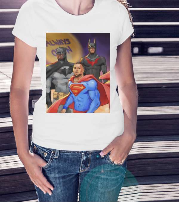 A.J. Brown DeVonta Smith Saquon Barkley Always Open Philadelphia Eagles Justice League Superman Batman T-Shirt