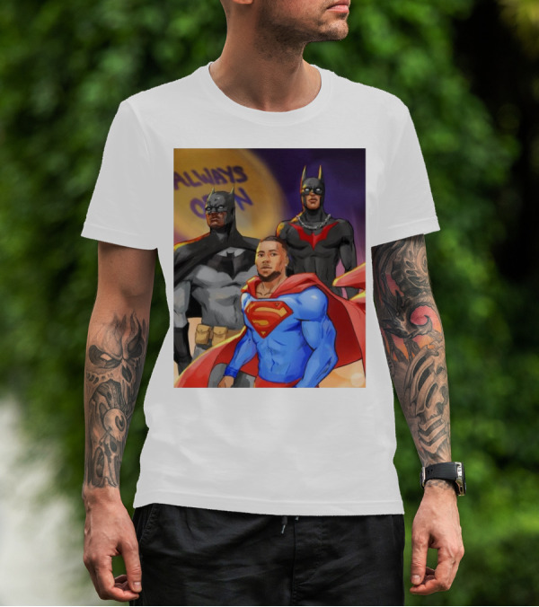 A.J. Brown DeVonta Smith Saquon Barkley Always Open Philadelphia Eagles Justice League Superman Batman T-Shirt