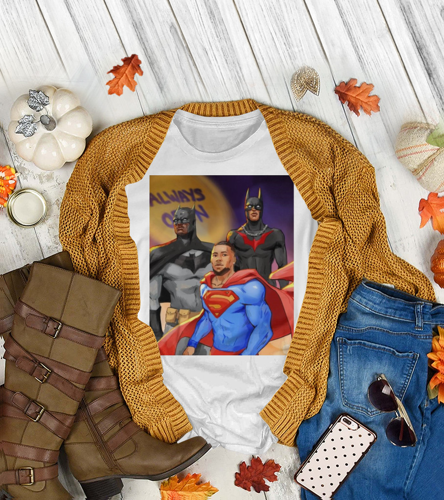 A.J. Brown DeVonta Smith Saquon Barkley Always Open Philadelphia Eagles Justice League Superman Batman T-Shirt