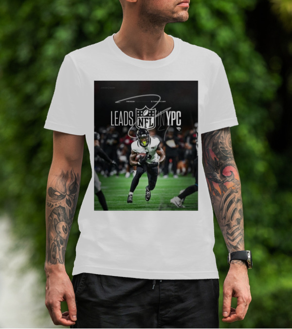 Tank Bigsby Jacksonville Jaguars NFL Leads YPC Signature Football Action T-Shirt