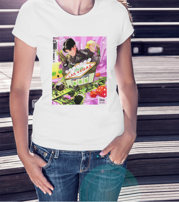 Welcome To Flaming Las Vegas Nevada November 21-23 2024 Round 22 Stake F1 Team Kick T-Shirt