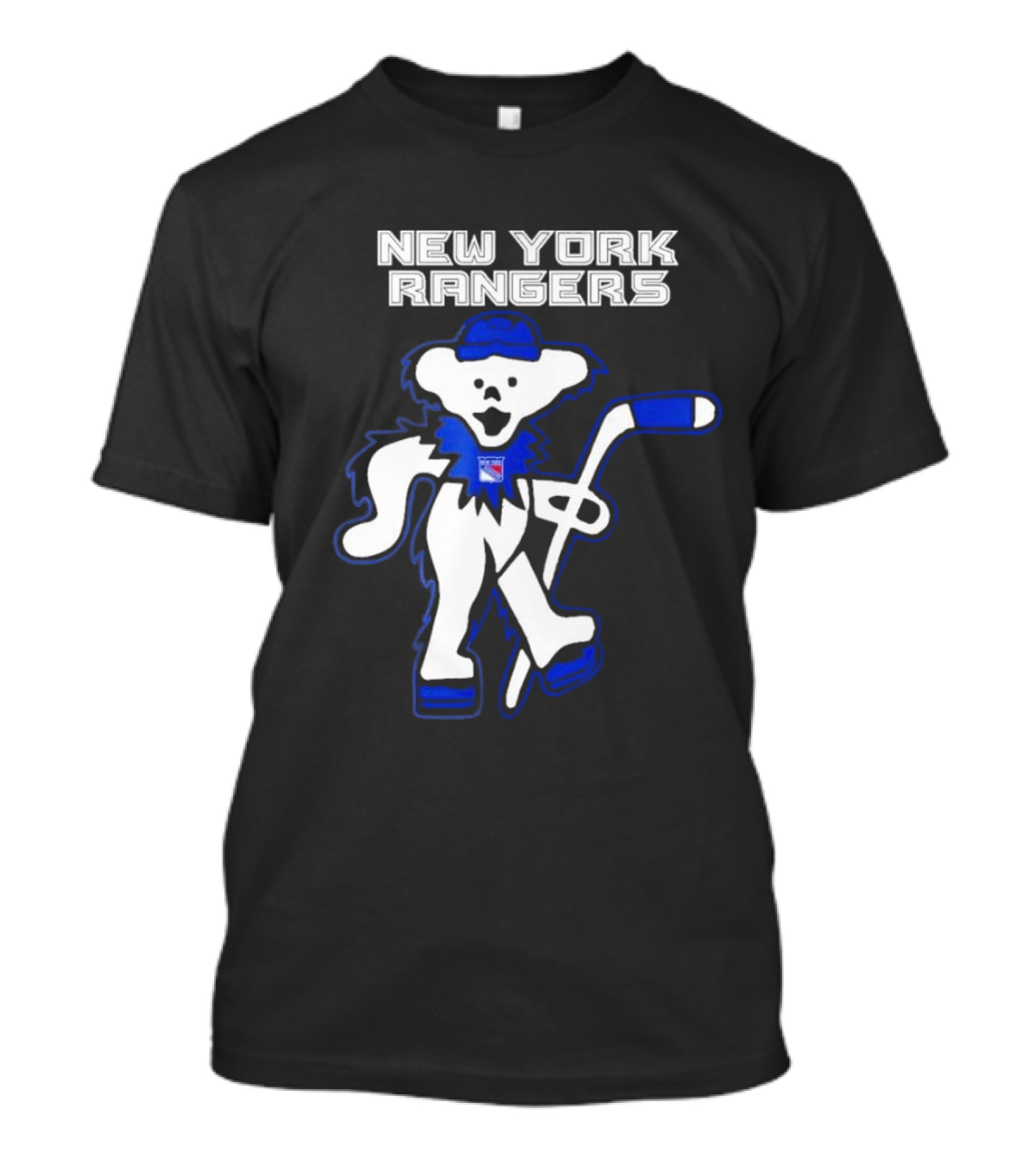 New York Rangers Grateful Dead Dancing Bear Hockey T-Shirt