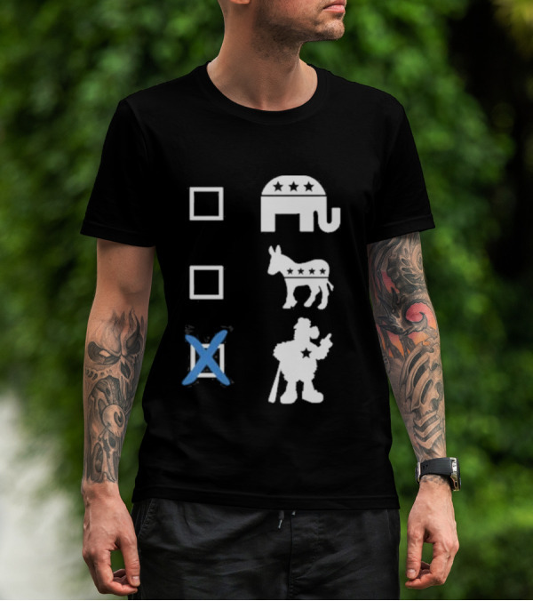 Phillygoat Store Vote Philly Elephant Donkey Blue X T-Shirt