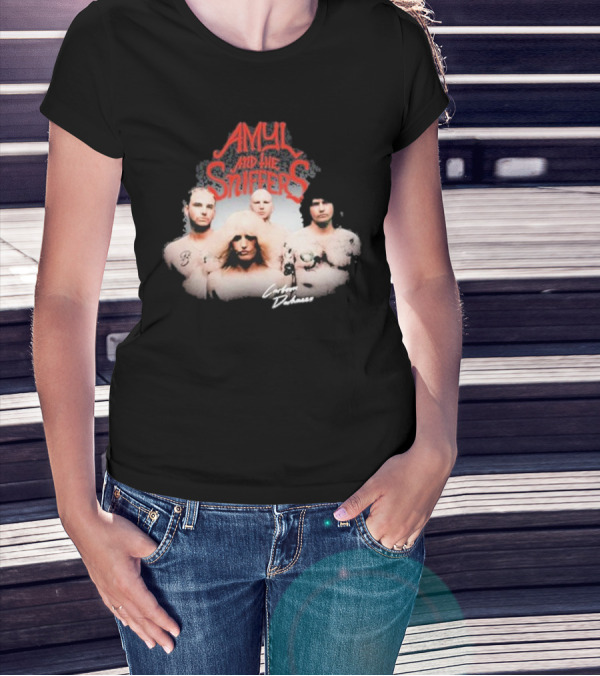 Amyl And The Sniffers Band Comfort To Me Logo Photo T-Shirt
