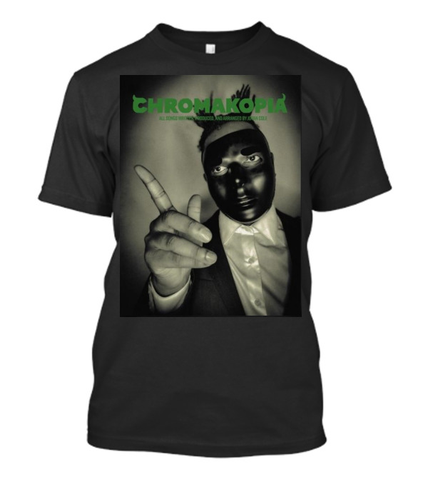 Chromakopia All Songs Written Produced And Arranged By John Cole Masked Figure Suit Finger Pointing T-Shirt
