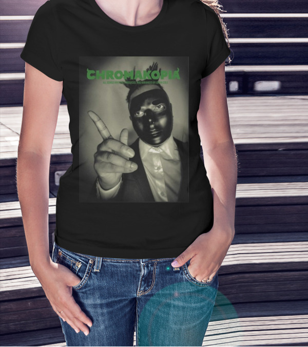Chromakopia All Songs Written Produced And Arranged By John Cole Masked Figure Suit Finger Pointing T-Shirt