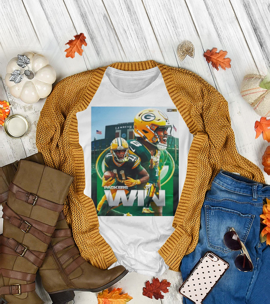 Packers Win Lambeau Field Victory FOX NFL Green Bay vs 49ers T-Shirt