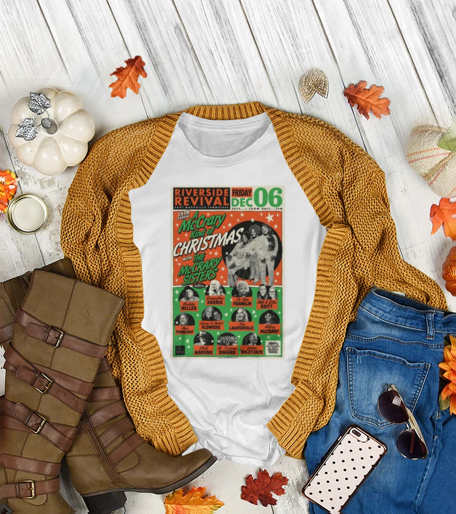 Riverside Revival A McCrary Kind of Christmas with The McCrary Sisters Nashville TN December 6 T-Shirt