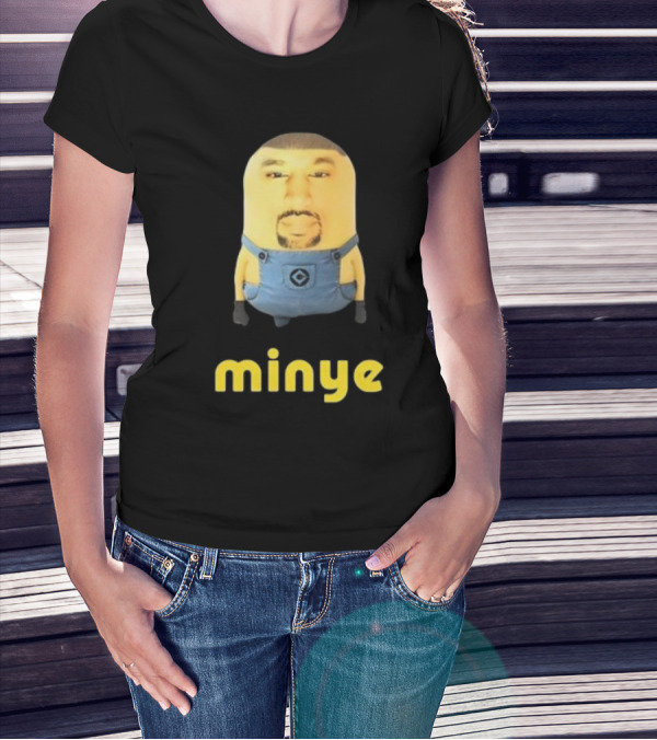 Dippytees Minye Minion Crossover Character Face T-Shirt