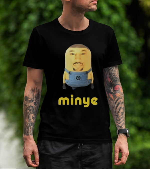 Dippytees Minye Minion Crossover Character Face T-Shirt
