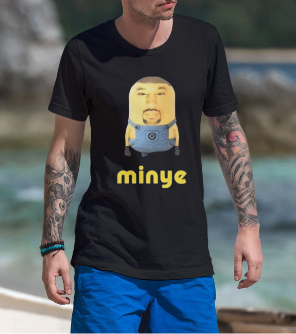 Dippytees Minye Minion Crossover Character Face T-Shirt