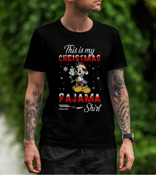 Disney Mickey This Is My Christmas Pajama T-Shirt