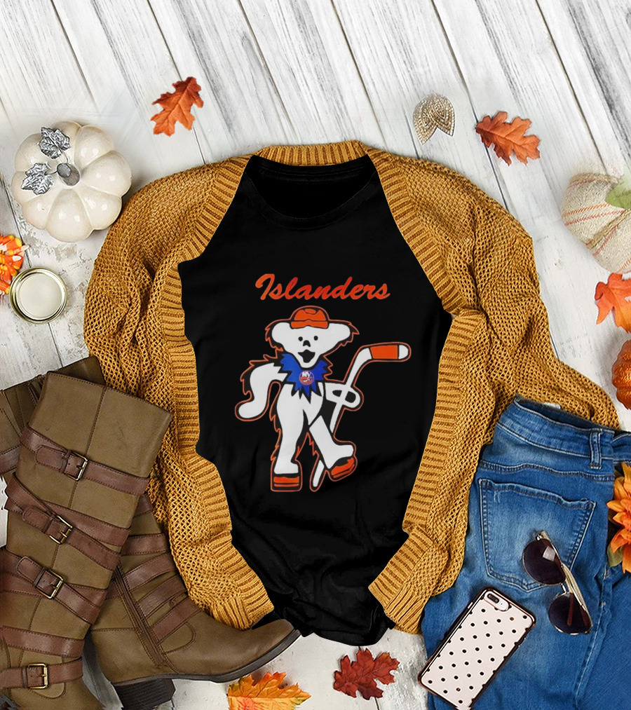 New York Islanders Hockey Grateful Dead Dancing Bear T-Shirt