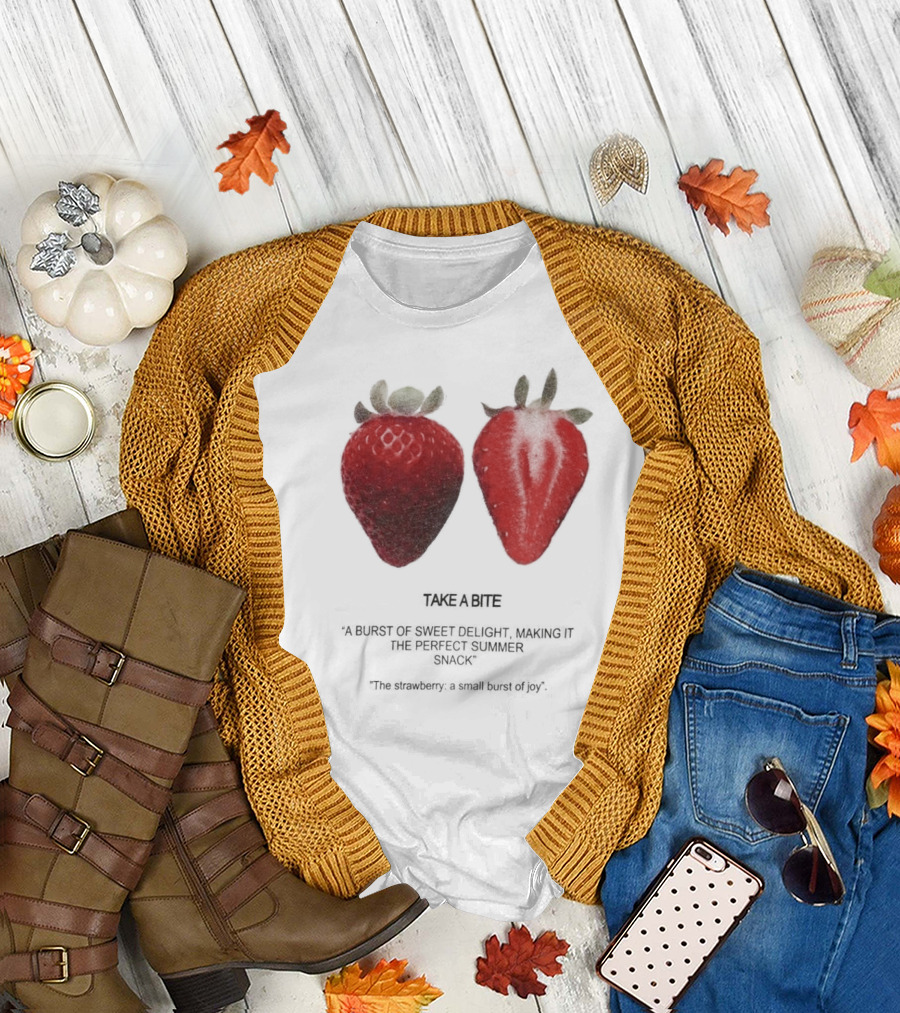 Take A Bite A Burst of Sweet Delight The Perfect Summer Snack Strawberry T-Shirt