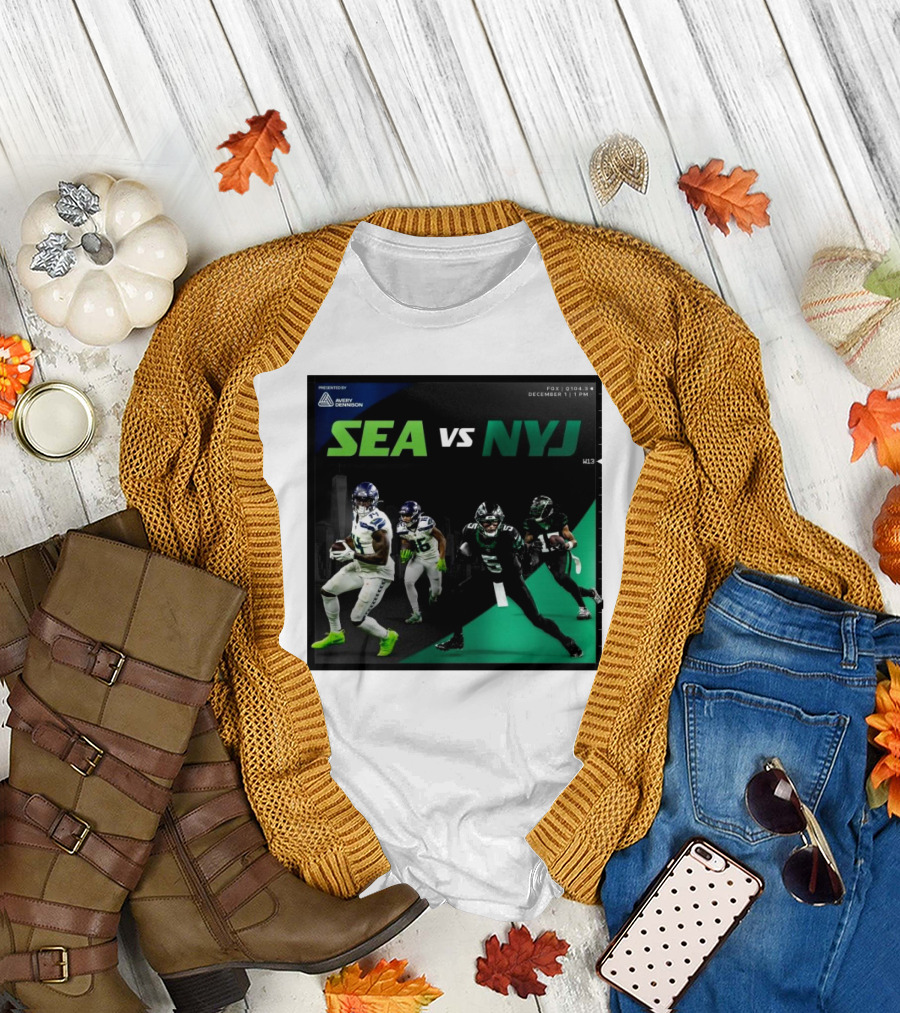 Seattle Seahawks vs New York Jets Week 13 FOX December 1 2024 NFL Matchup Promo T-Shirt