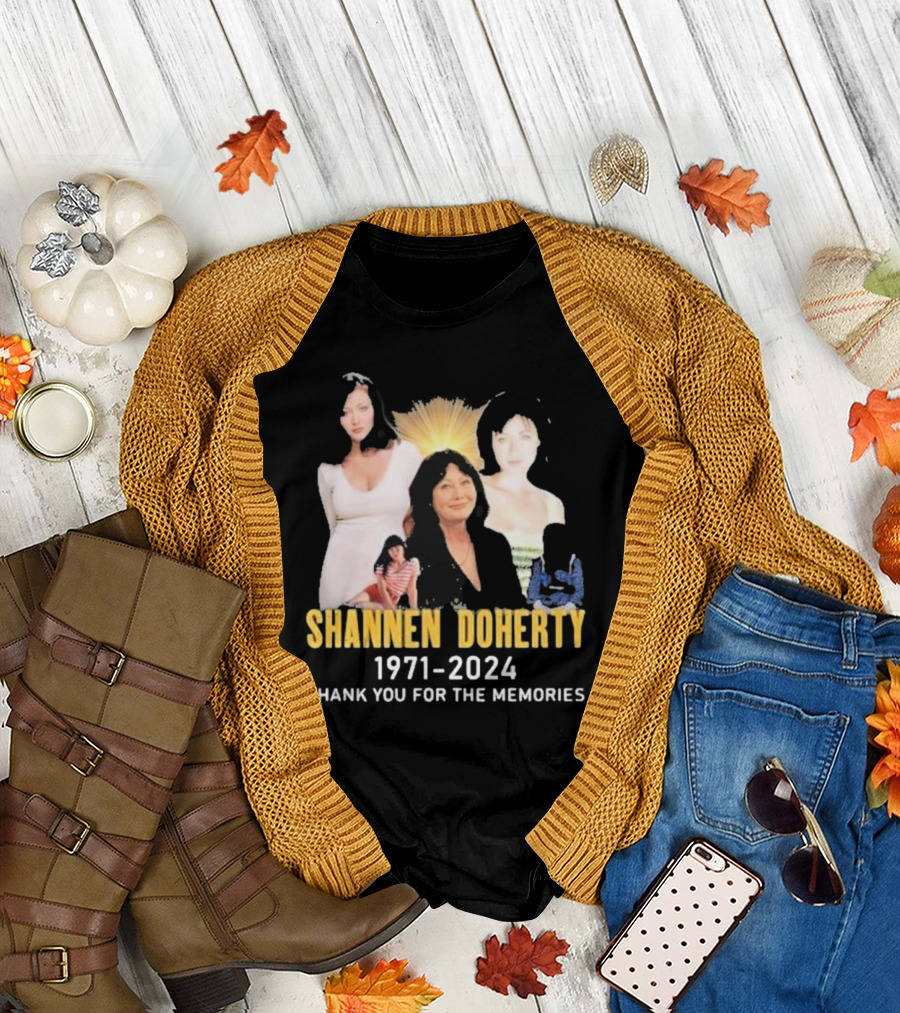 Shannen Doherty 1971-2024 Thank You For The Memories Iconic T-Shirt