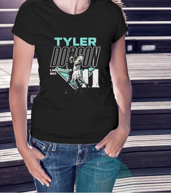 Tyler Dodson NFLPA Miami Dolphins Linebacker One-Handed Catch 11 T-Shirt