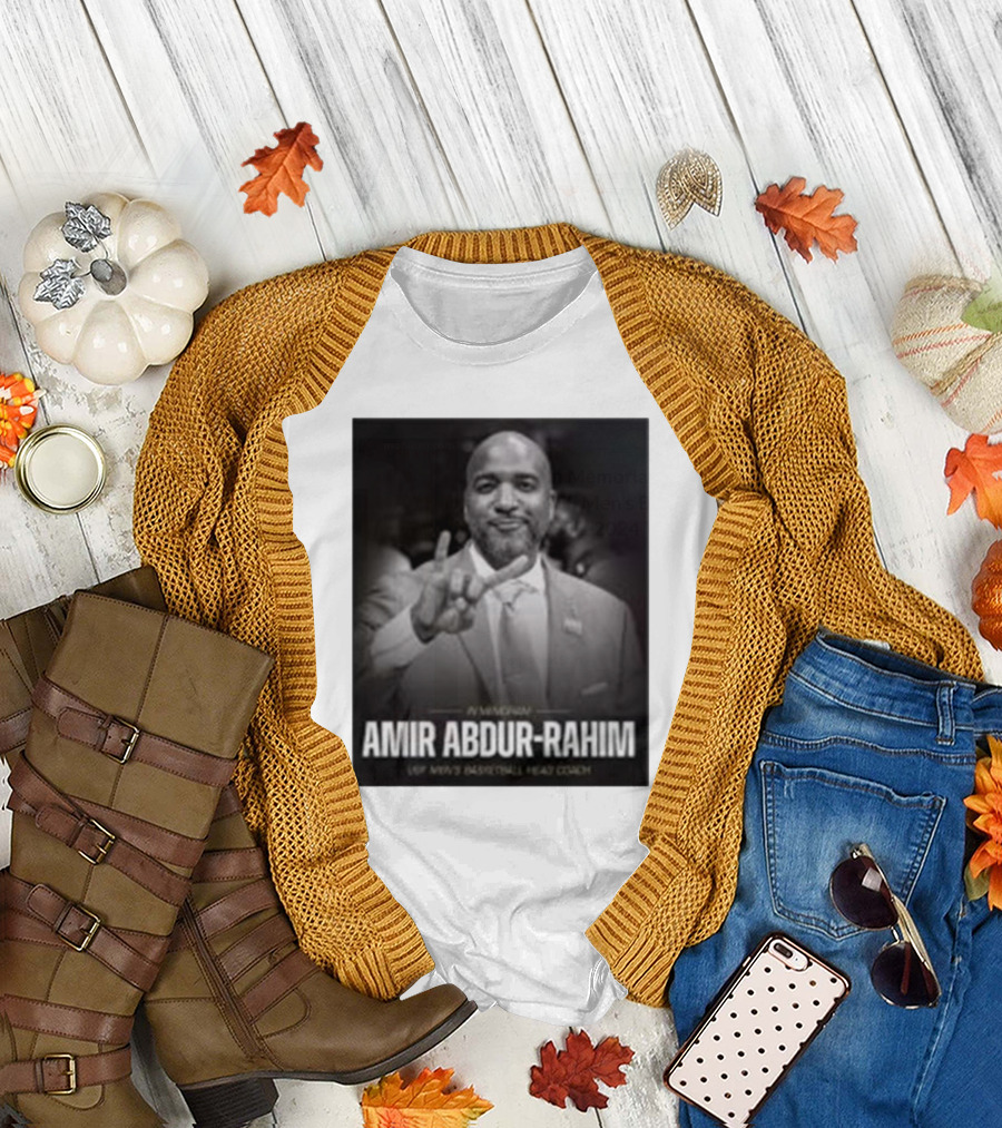 In Memoriam Amir Abdur-Rahim USF Men's Basketball Head Coach 1981-2024 T-Shirt