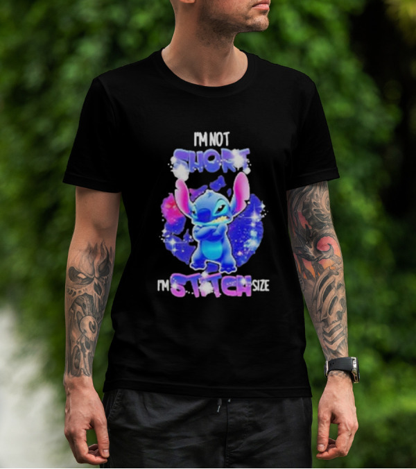 I'm Not Short I'm Stitch Size Lilo And Stitch Character Image T-Shirt