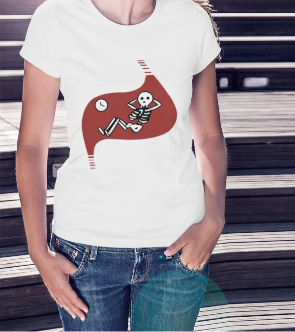 Daodaosama1125 Skeleton With Clock Death Of Dungeon Meshi Falin T-Shirt