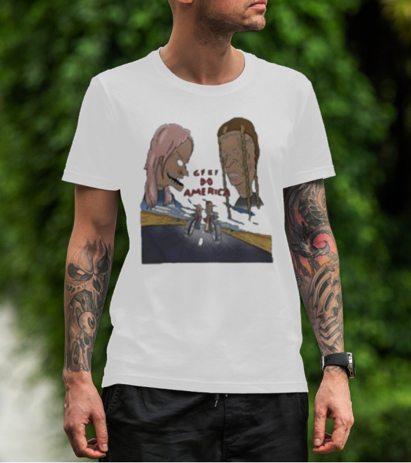 Beavis And Butt-Head X GFBF Do America Racing Adventure T-Shirt