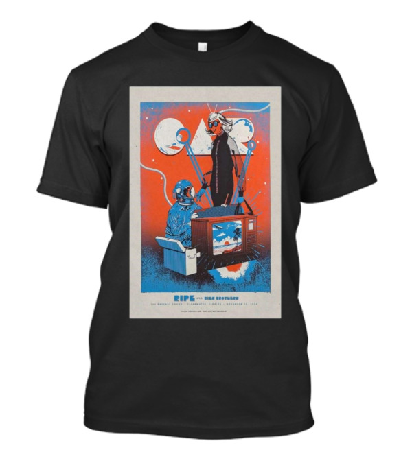 O.A.R. With Ripe The BayCare Sound Clearwater FL November 15 2024 Retro Television And Scientist T-Shirt