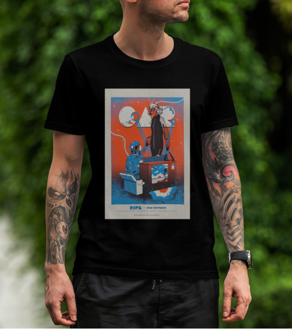 O.A.R. With Ripe The BayCare Sound Clearwater FL November 15 2024 Retro Television And Scientist T-Shirt