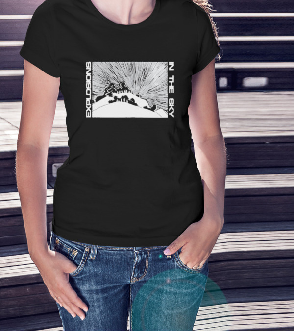 Explosions In The Sky End Mountain Eruption Scene T-Shirt