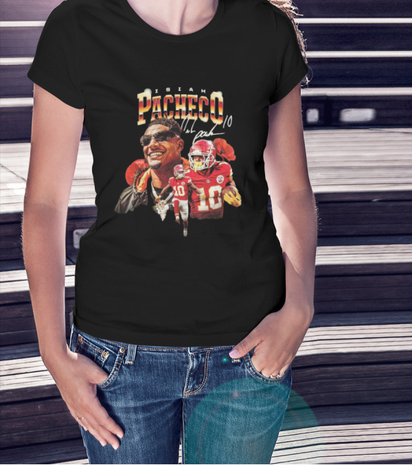 Isiah Pacheco Kansas City Chiefs NFL Signature 10 T-Shirt