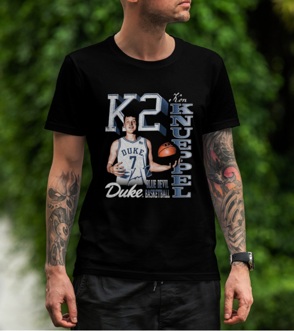 Kon Knueppel K2 Duke Blue Devils Basketball 90s Signature T-Shirt