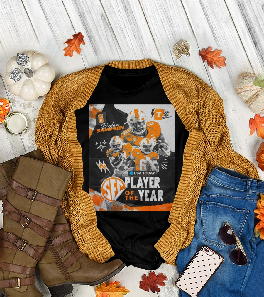 Tennessee Vols Dylan Sampson SEC Player of the Year 2024 USA Today T-Shirt