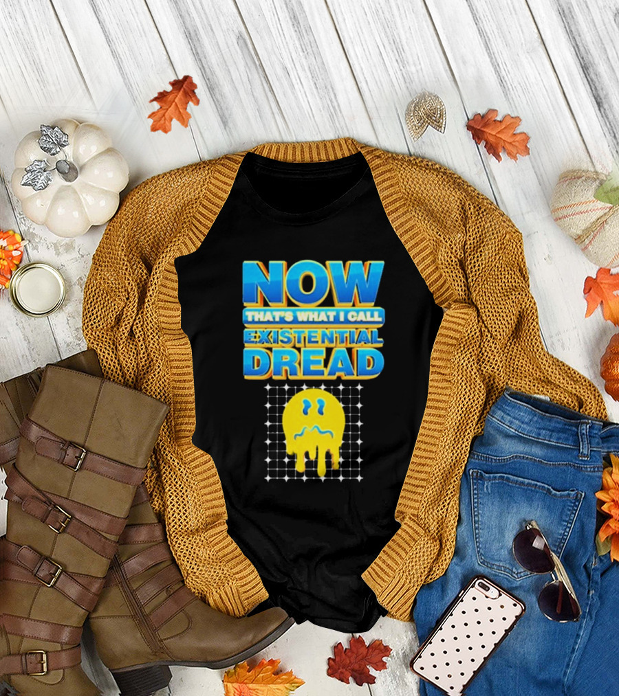 NOW That’s What I Call Existential Dread Melting Emoji Grid T-Shirt