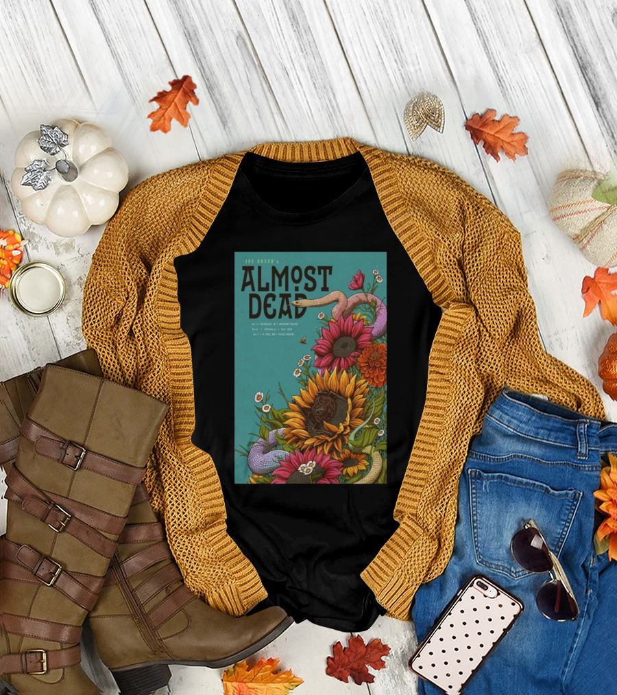 Joe Russo’s Almost Dead Tour Vibrant Floral and Snake T-Shirt