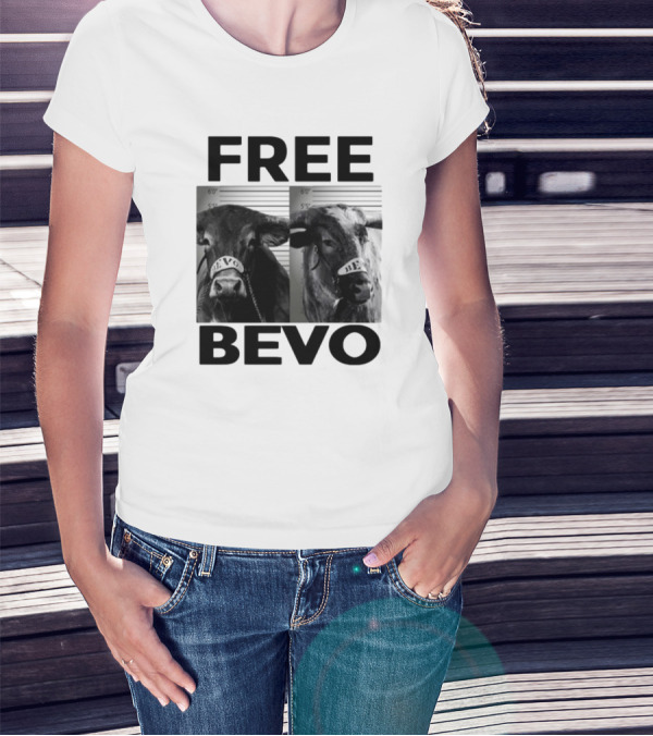 Free Bevo Mugshot Cow With Kyle Umlang T-Shirt