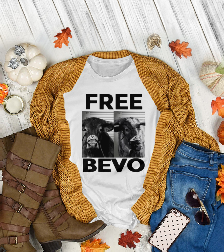 Free Bevo Mugshot Cow with Kyle Umlang T-Shirt