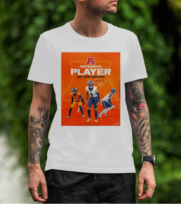 Denver Broncos Pat Surtain II AFC Defensive Player Of The Month Signature Edition T-Shirt