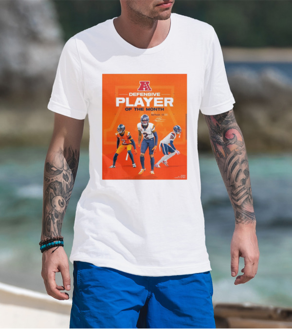 Denver Broncos Pat Surtain II AFC Defensive Player Of The Month Signature Edition T-Shirt
