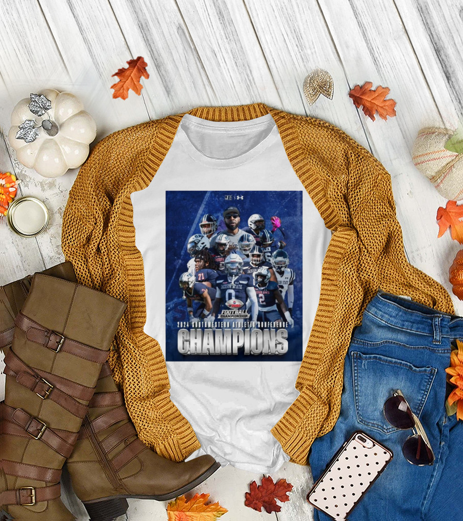 Jackson State University 2024 Southwestern Athletic Conference Champions Football Championship Football Team T-Shirt