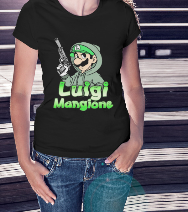 Luigi Mangione Super Mario Bros Parody That Go Hard T-Shirt