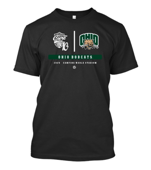 Ohio Bobcats 2024 Orlando Cure Bowl At Camping World Stadium T-Shirt